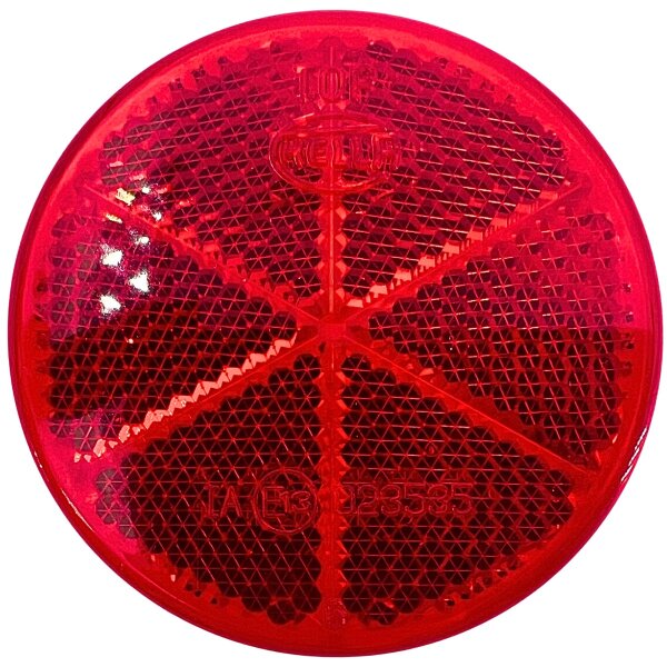 Reflektor Ø 60mm, selbstklebend, Farbe: rot