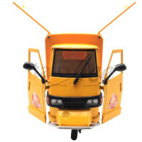 Modell 1:18 PIAGGIO APE 50 Eismobil gelb
