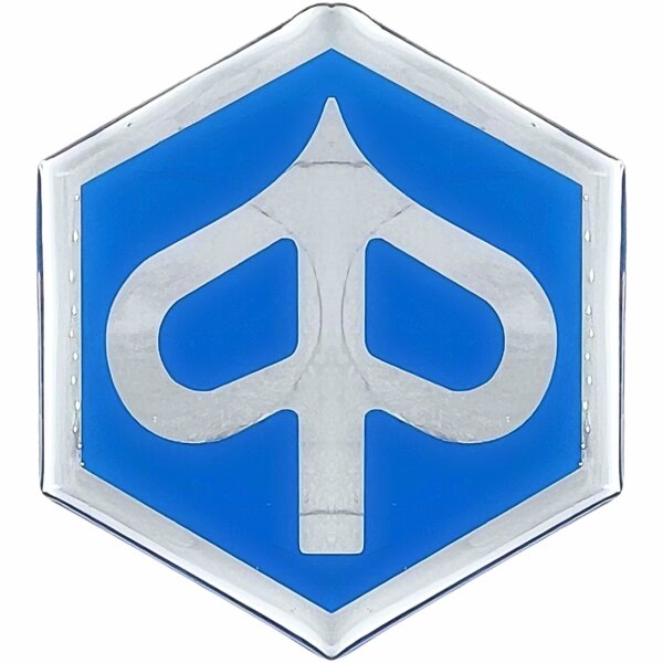 Emblem Piaggio 6-Eck / ca. 55 x 60 mm