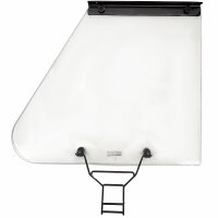 Seitenscheibe mit allen Anbauteile, rechts