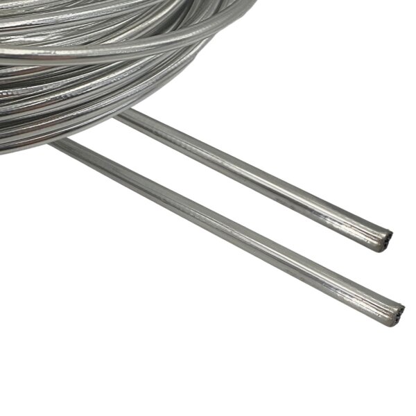 Seilzughülle Ø 5,0mm, Farbe: chromoptik, Meterware