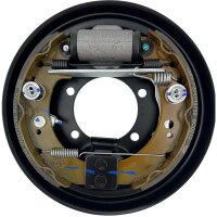 Bremsankerblech C81 hinten komplett mit Anbauteile, links