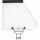 Seitenscheibe mit allen Anbauteile, links