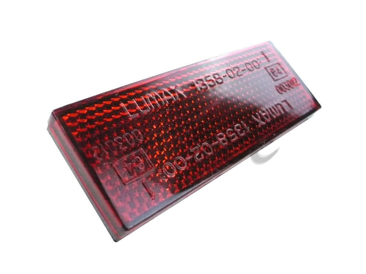 Reflektor rechteckig, zum verschrauben, Farbe: rot - italobee Shop, 5,77 €