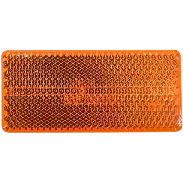 Reflektor 70x35mm, selbstklebend, Farbe: orange