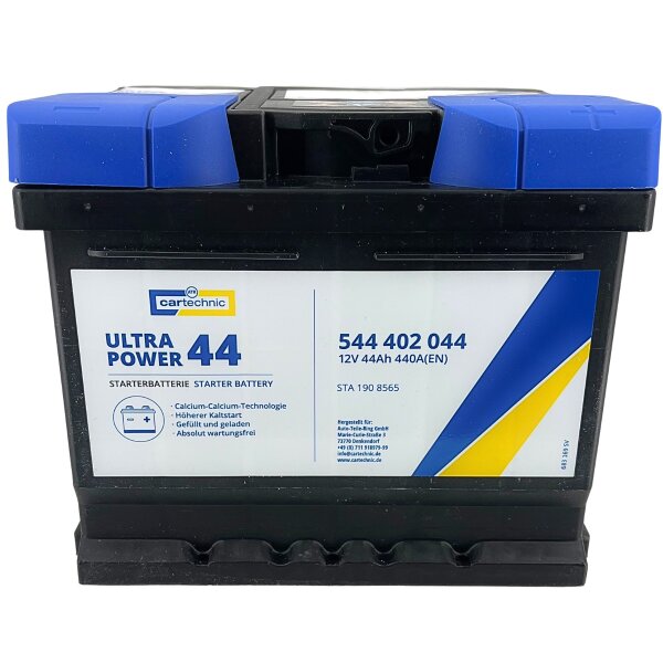 Starter-Batterie 12V CARTECHNIC 44Ah 440A - italobee Shop, 75,00 €