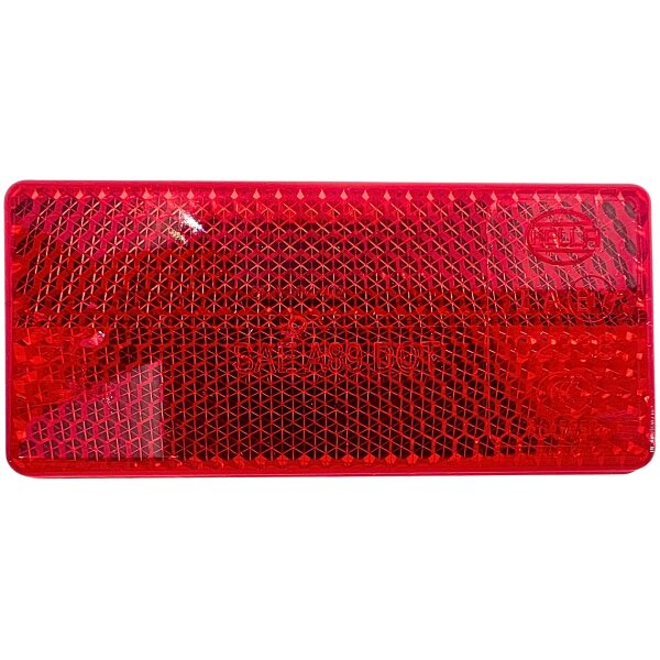Reflektor 70x35mm, selbstklebend, Farbe: rot