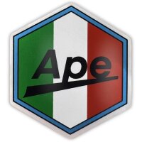 Emblem Ape Italia 6-eckig