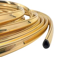 Kantenschutz Kunststoff 10mm in Farbe: gold-Optik, 5 Meter am Stück