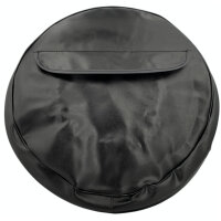 Reserveradabdeckung mit Tasche, Farbe: schwarz