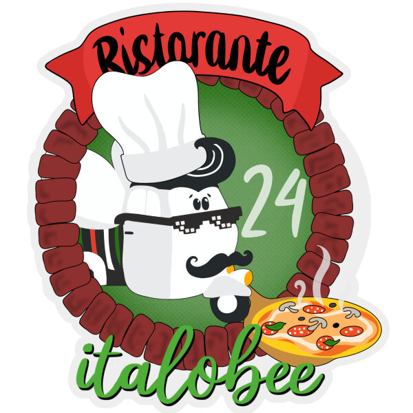 Aufkleber 2024 limitiert "Ristorante italobee"