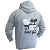 Männer Sweatjacke grau, Größe: L