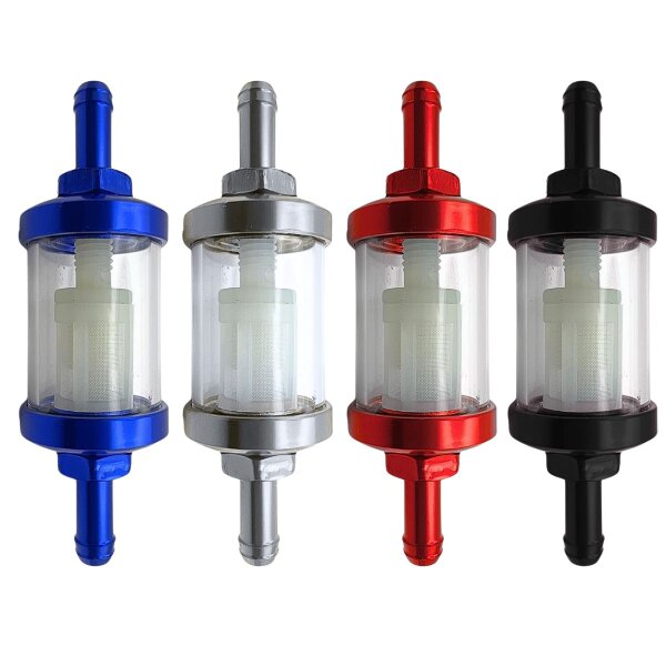 Zwischenfilter mit Metallgehäuse für Kraftstoff, Anschluss: Ø7mm