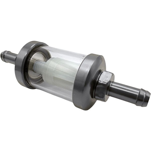 Zwischenfilter mit Metallgehäuse für Kraftstoff, Anschluss: Ø7mm silber
