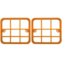 Schutzgitter Set für Rückleuchten orange