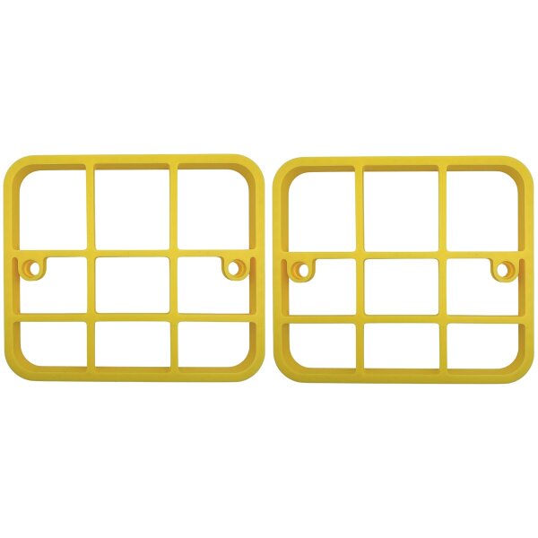 Schutzgitter Set für Rückleuchten gelb
