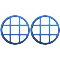 Schutzgitter Set für Scheinwerfer Kreuz-Optik blau
