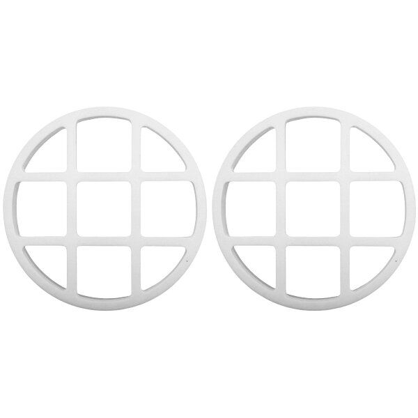 Schutzgitter Set für Scheinwerfer Kreuz-Optik weiß