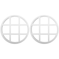 Schutzgitter Set für Scheinwerfer Kreuz-Optik weiß