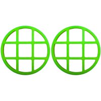Schutzgitter Set für Scheinwerfer Kreuz-Optik neon-grün