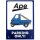 Schild "Ape Cross - Parking only" - Alu-Verbundplatte