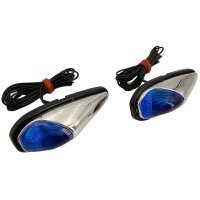 Blinker Chrom/Blau