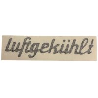 Aufkleber mit Motiv "luftgekühlt" schwarz