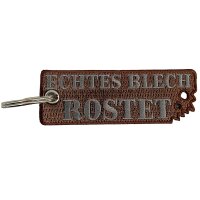 Schlüsselanhänger "echtes Blech rostet"