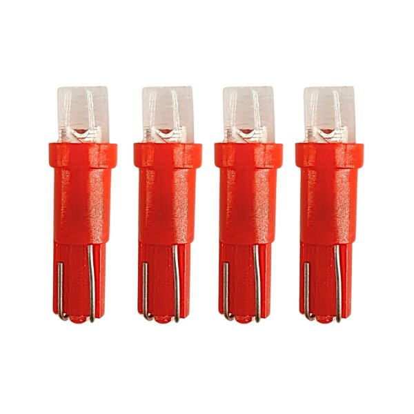Stecksockelbirnen T5 für Instrumente LED rot