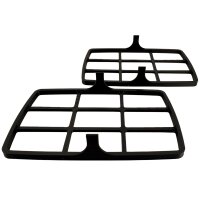 Schutzgitter Set für Scheinwerfer Kreuz-Optik schwarz