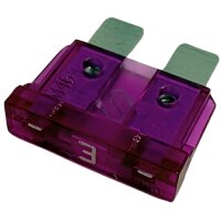 Flachstecksicherung verschiedene Ampere 3A violett