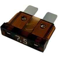 Flachstecksicherung verschiedene Ampere 3A bis 7,5A braun