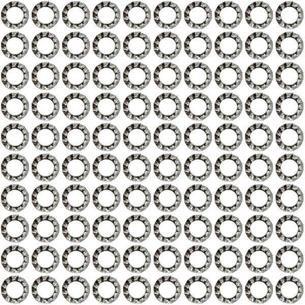 Zahnscheiben M6 verzinkt, 100 Stk.