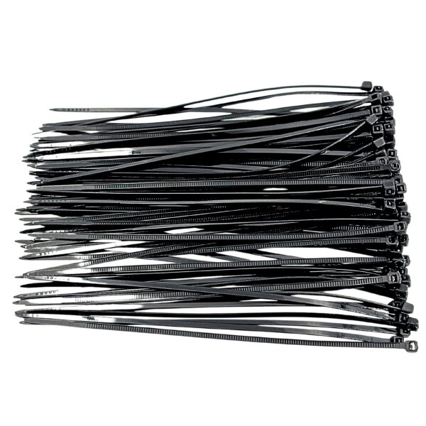 Kabelbinder-Sortiment 160 x 2,5 mm schwarz 100-teilig