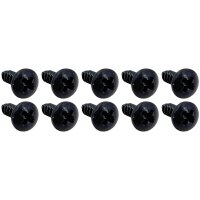 Blechschrauben Satz 10 Stück 3,0 x10 mm Schwarz