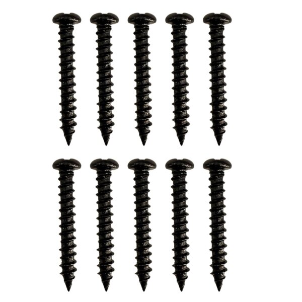 Blechschrauben Satz 10 Stück 3,9 x 25 mm Schwarz